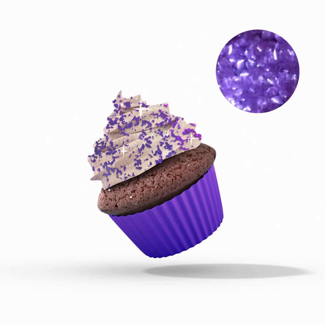 Lavender Pearlized Edible Flakes
