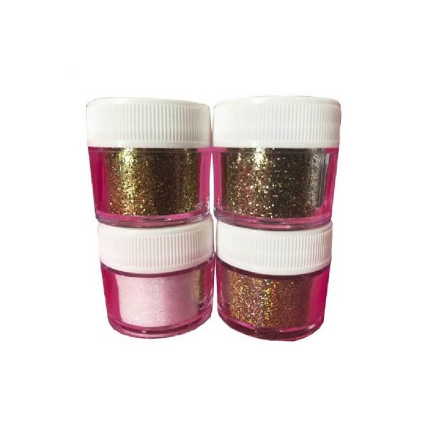 Gold and White Set 4 Colors Disco Cake® Dust