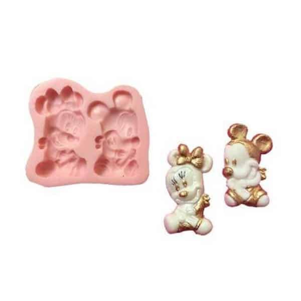 Baby Minnie and Mickey silicone mold