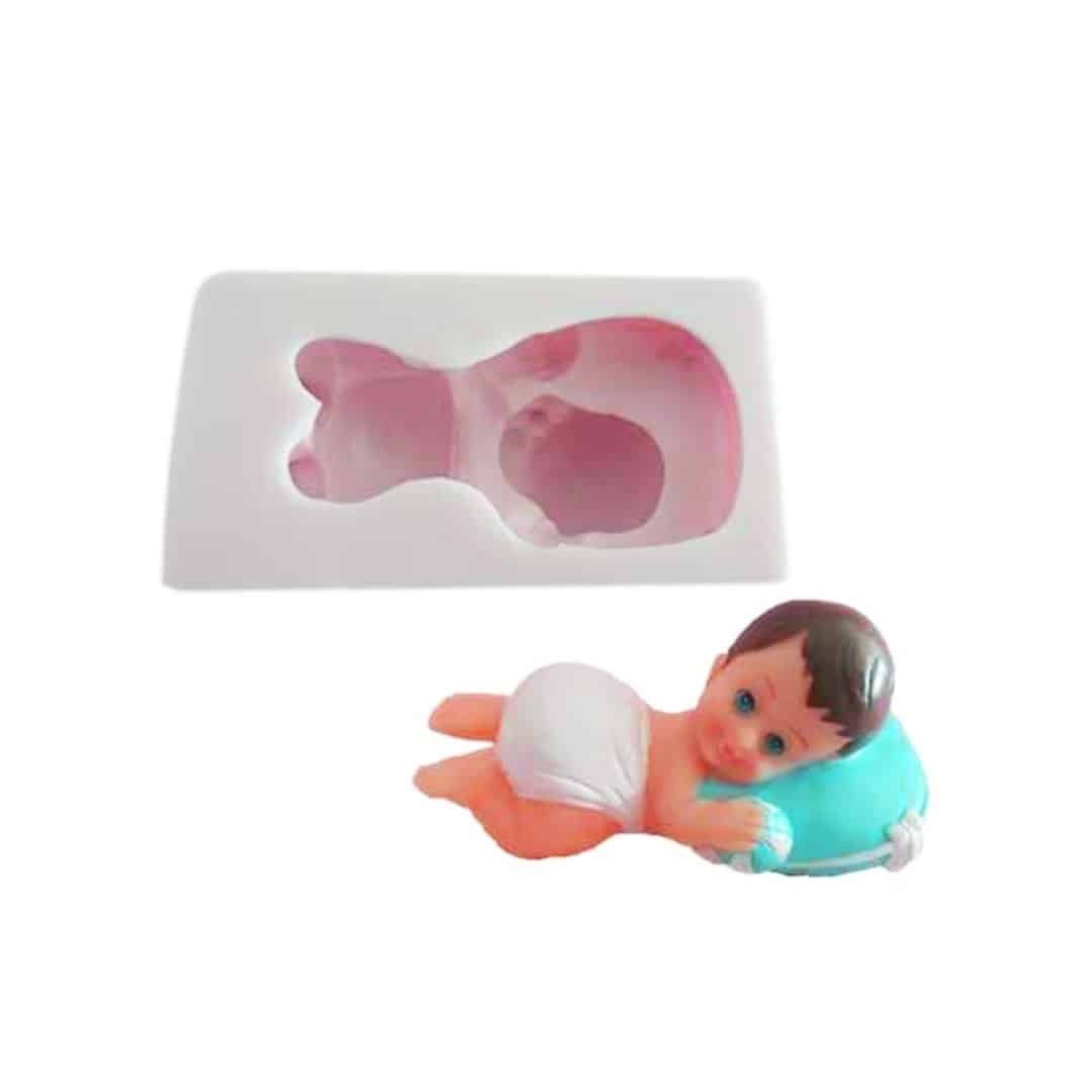 Baby with Pillow II Silicone Mold