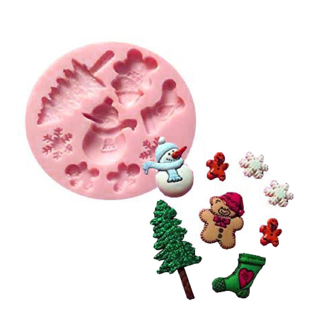 Christmas Snowman Accessories Silicone Mold
