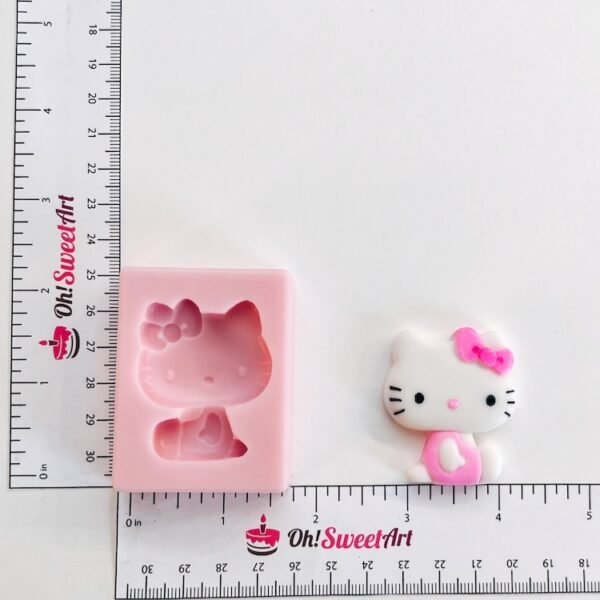 Hello Kitty silicone mold measures