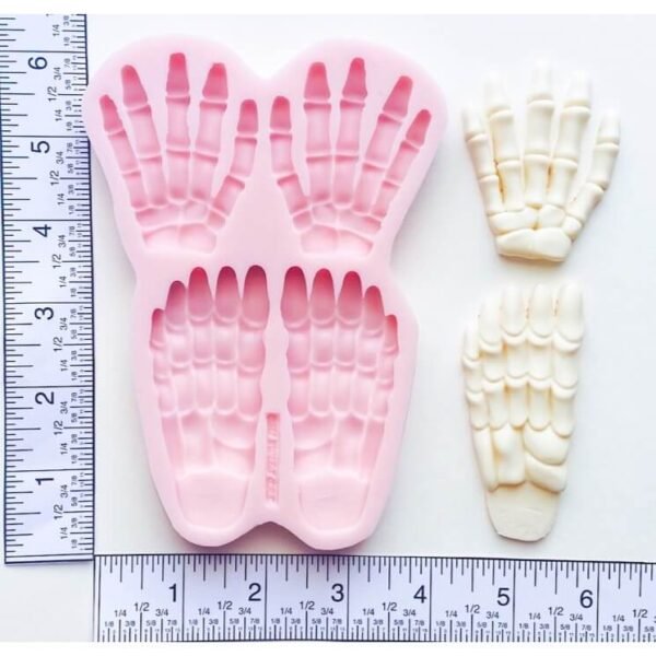 Halloween Hands and Feet measures silicone mold