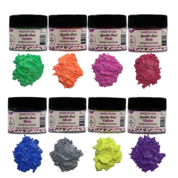 Edible Sparkle Dust Set II x 8 Colors