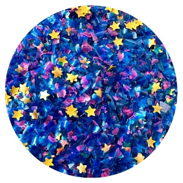Frozen Blue Edible Glitter Shapes