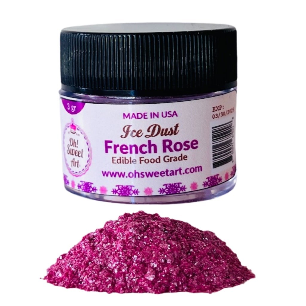 French Rose Edible Glitter