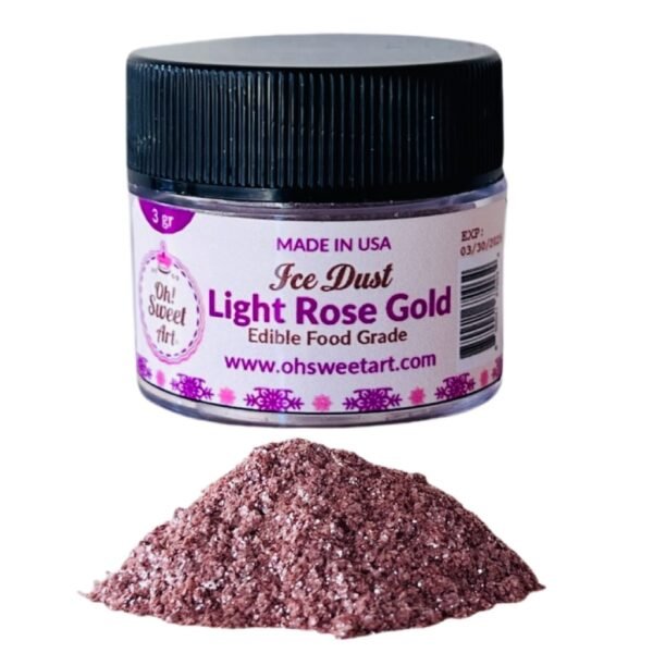 Light Rose Gold Edible Glitter