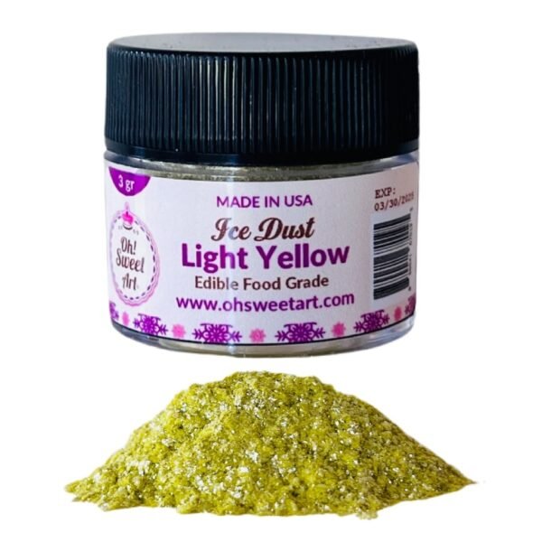 Light Yellow Edible Glitter