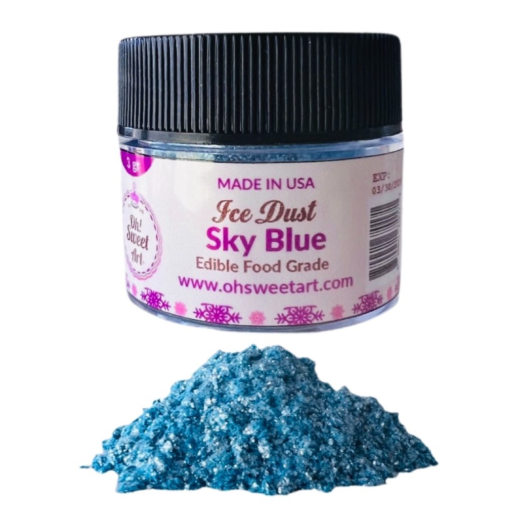 Sky Blue Edible Glitter