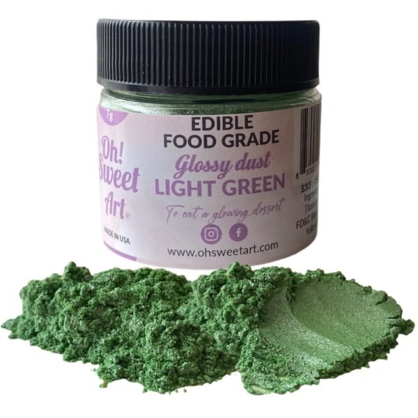Light Green Glossy Dust