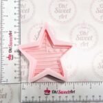 USA Star Flag silicone mold measures