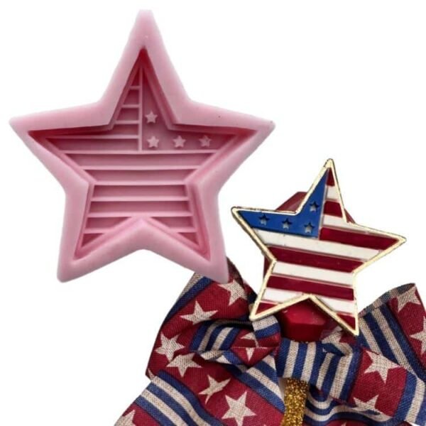 USA Star Flag silicone mold